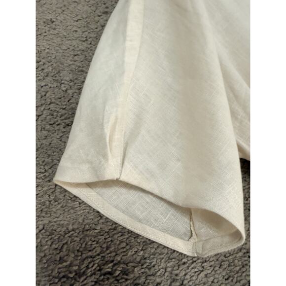 Linen Tie Sash Mango MNG Maxi Dress Size Medium NWT Beach Wedding Party Vacation - Picture 3 of 12